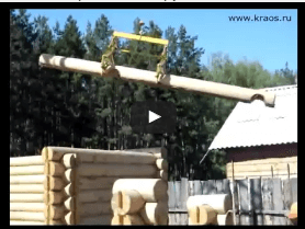 Монтаж деревянного сруба